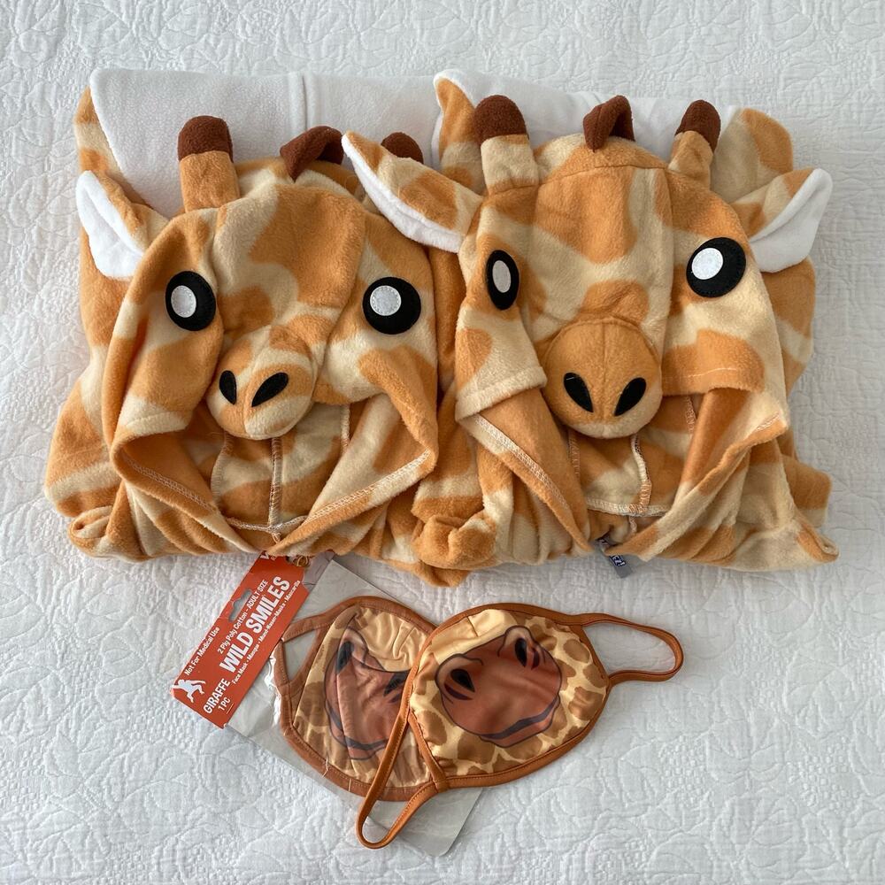 Halloween costumes Giraffe Fullbody Jumpsuit One Piece Orange
